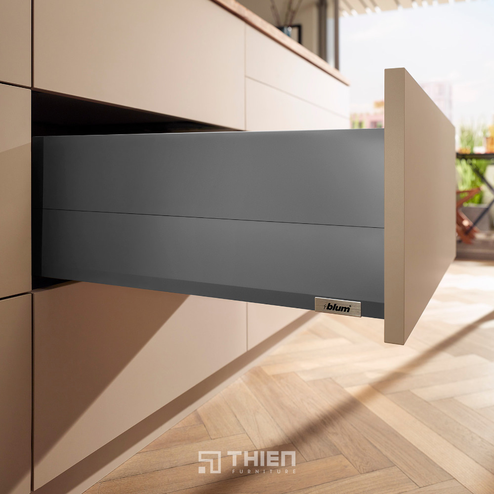 Ray hộp tủ bếp Blum Merivobox R3 chiều cao E 2541643